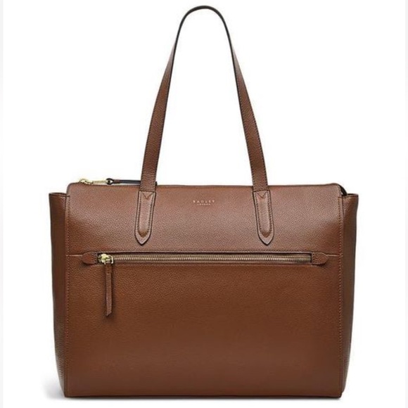 RADLEY LONDON Arlington Court Large Tote Bag in Dark Brown NWT